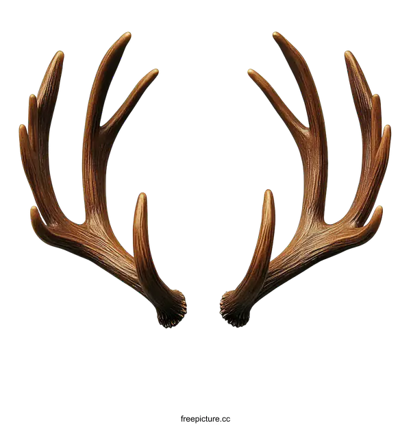 [Transparent Background PNG]Pair of Decorative Deer Antlers