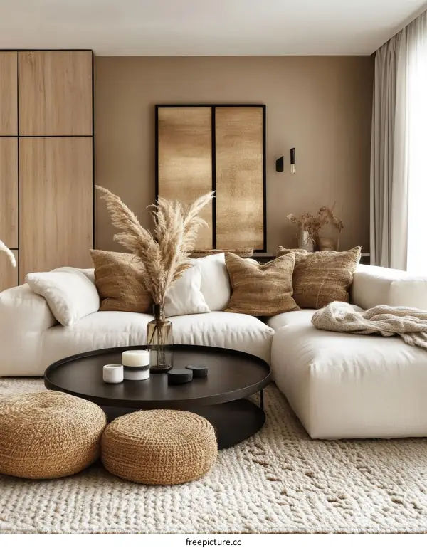 Modern Boho Living Room Interior Design