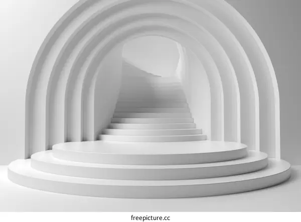 Abstract Architectural Stairway Design