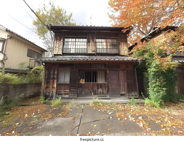 Old Abandoned Wooden House in Japan