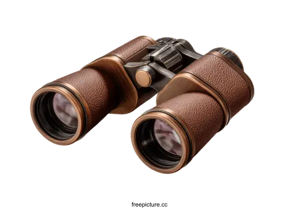 [Transparent Background PNG]Vintage Copper-Colored Binoculars