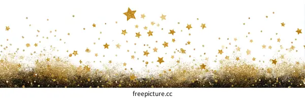 Golden Stars Festive Background Design