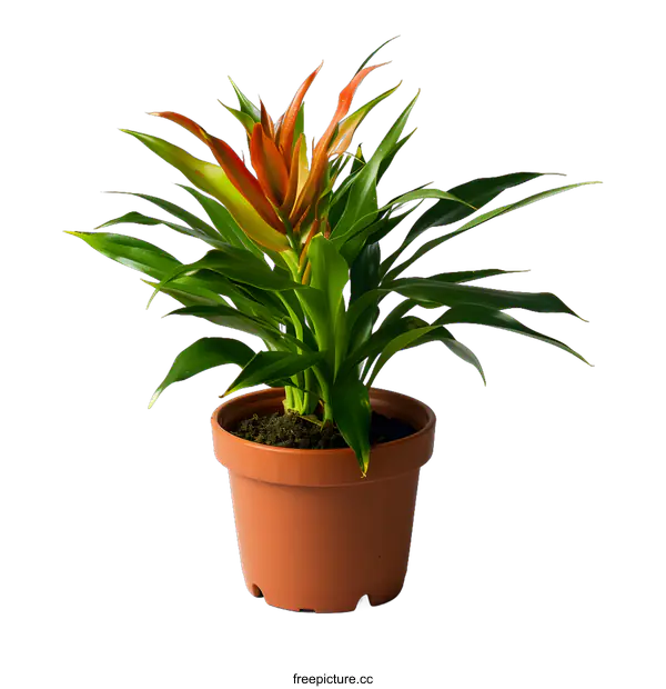 [Transparent Background PNG]Green Plant in a Brown Pot