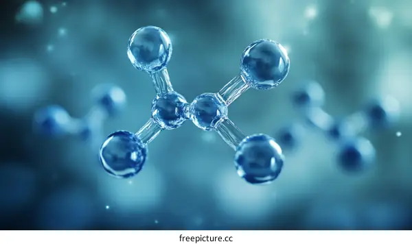 Abstract Molecular Structure Illustration