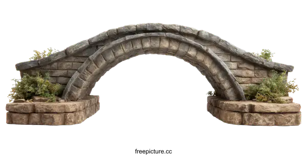 [Transparent Background PNG]Ancient Stone Arch Bridge Model