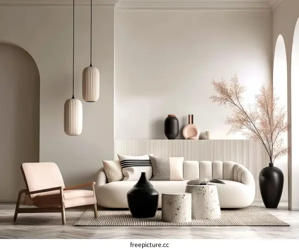 Modern Minimalist Living Room Interior Design