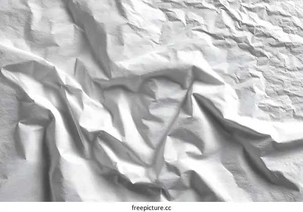 Wrinkled White Fabric Texture