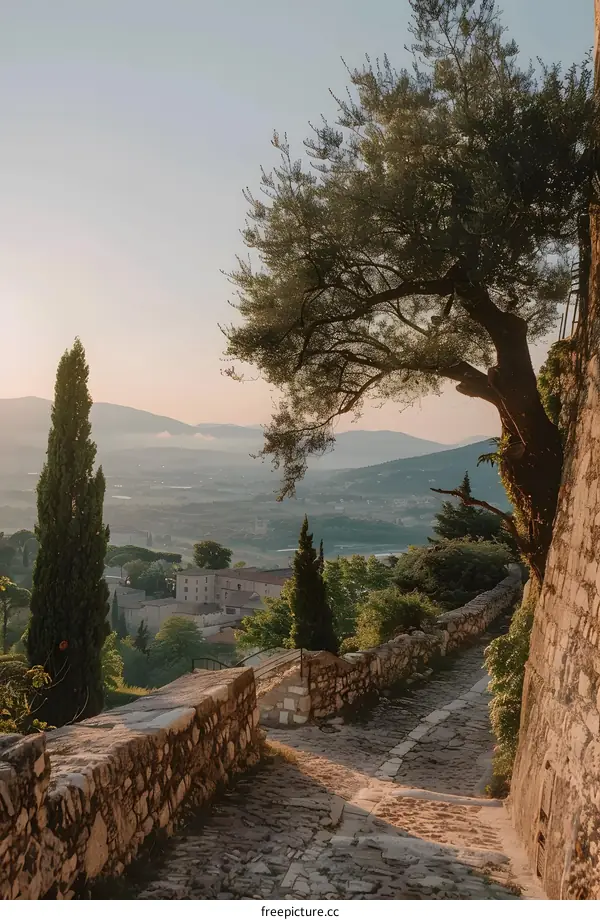 Stone Path Through the Mountains