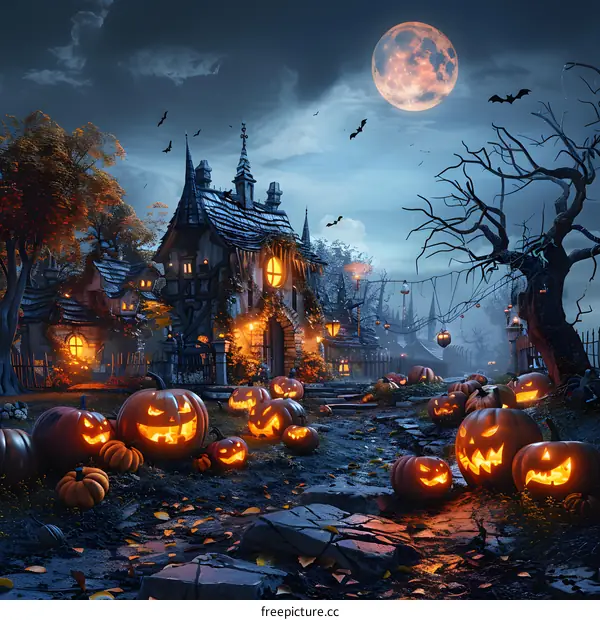 Halloween Pumpkin House