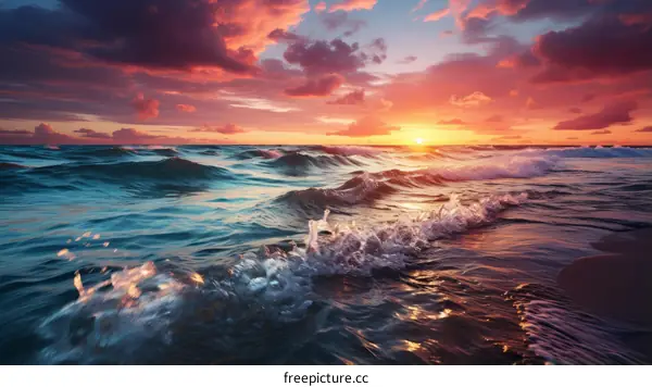 Sunset over the Ocean