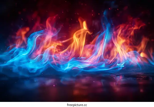 Fire and Ice Abstract