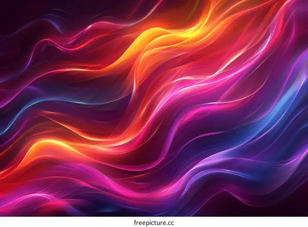 Vibrant Colorful Gradient Waves