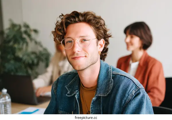 Business Meeting Casual Portrait of Two People