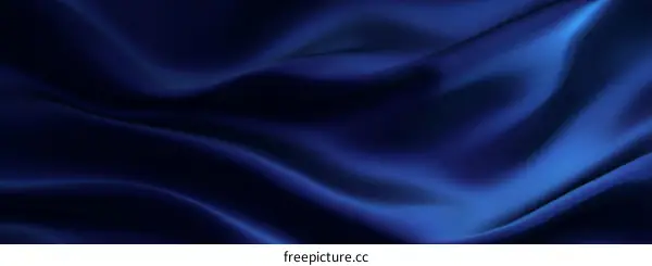 Elegant Deep Blue Silk Fabric Texture
