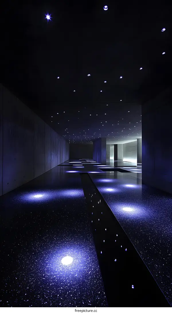 Modern Architecture Interior Design With A Starry Ceiling
