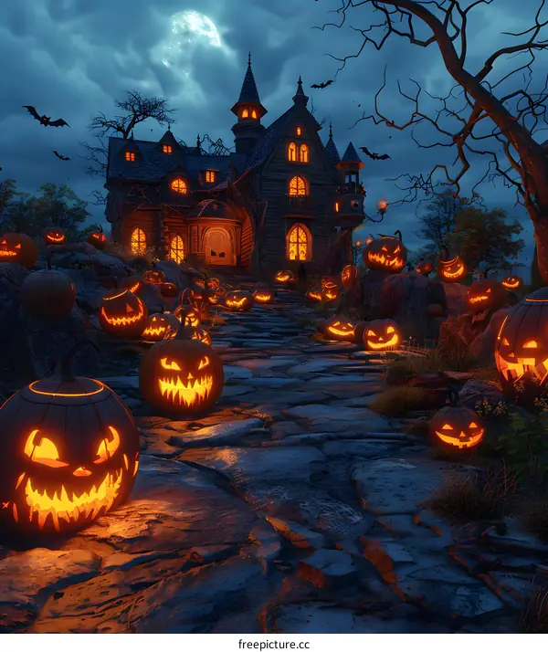 Halloween Pumpkin House