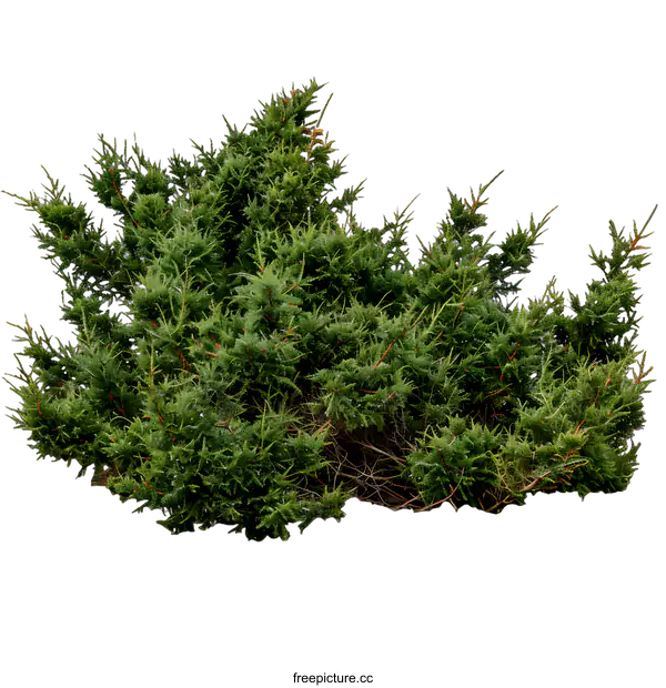 [Transparent Background PNG]Green Bush Isolated On White Background