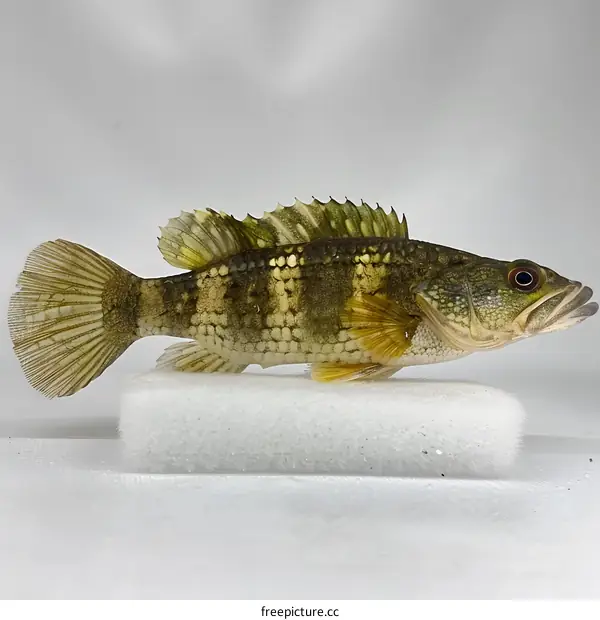 A fish on a white background