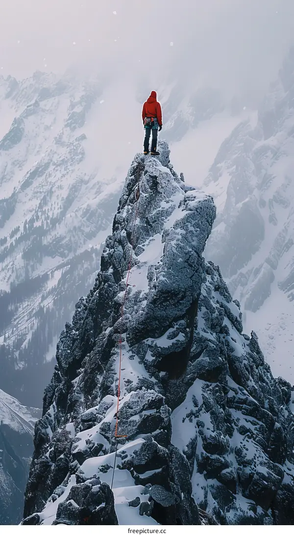 Man on Top of a Mountain