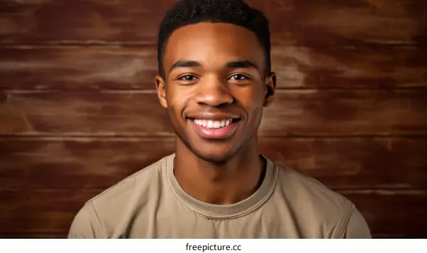 Portrait of a smiling young African-American man