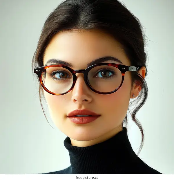 Portrait of a Woman with Glasses