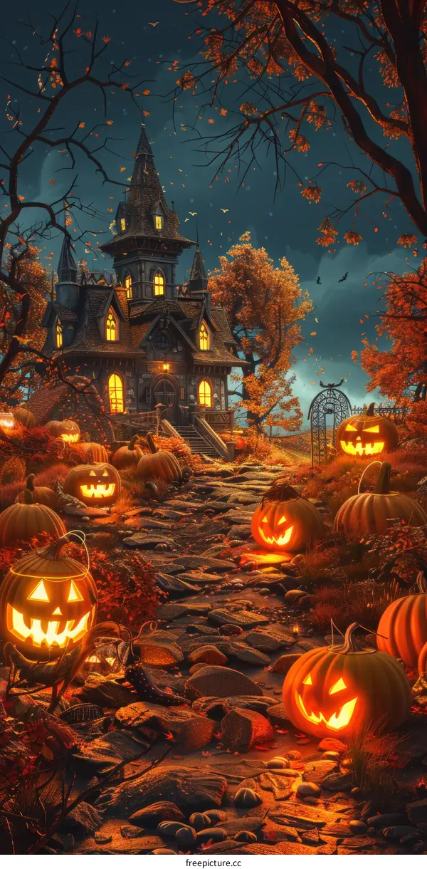 Halloween Pumpkin House