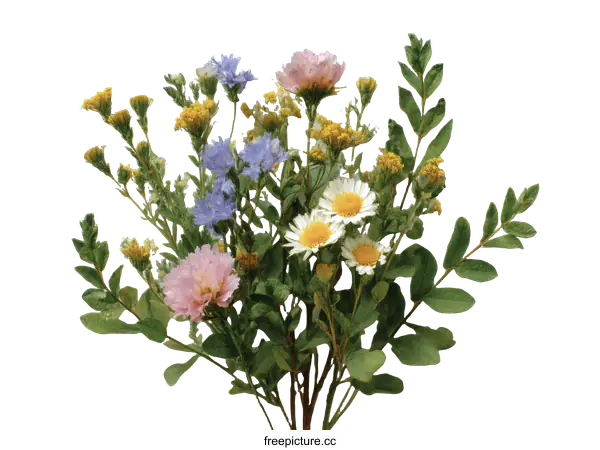 [Transparent Background PNG]Beautiful Bouquet of Assorted Flowers