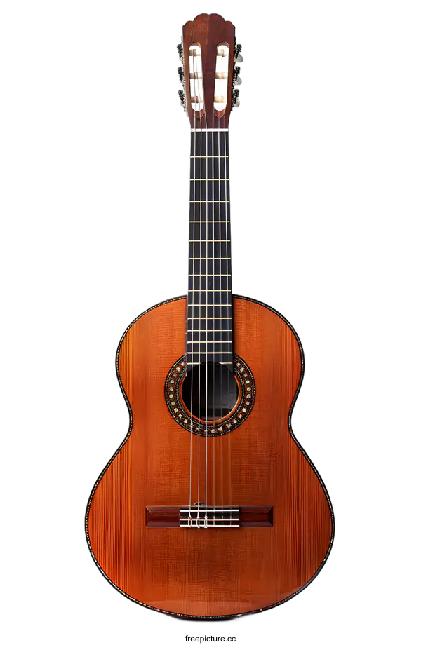 [Transparent Background PNG]Acoustic Guitar with White Background