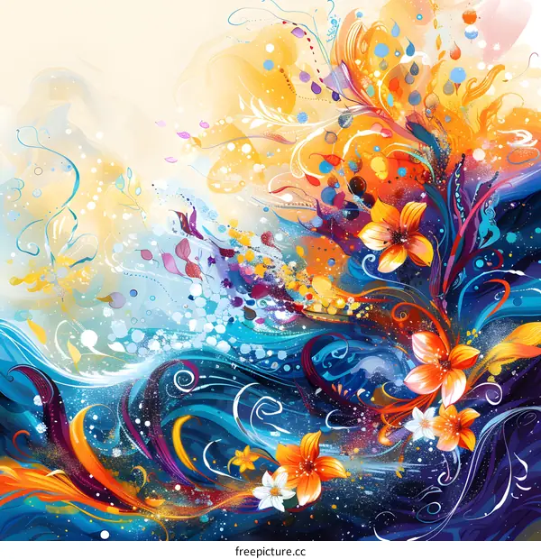 Colorful artistic painting