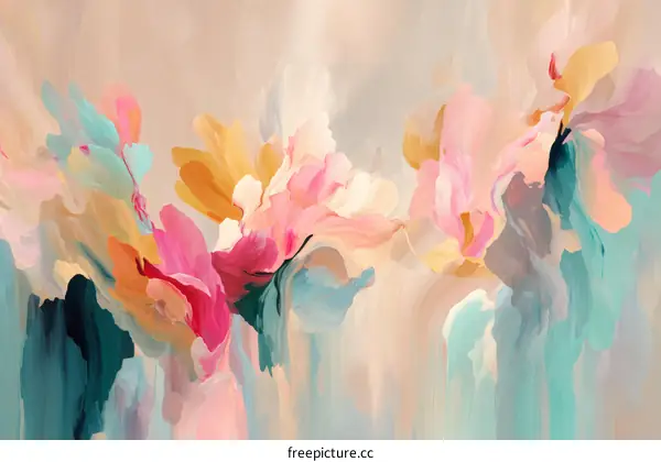 Abstract Floral Blossom Painting