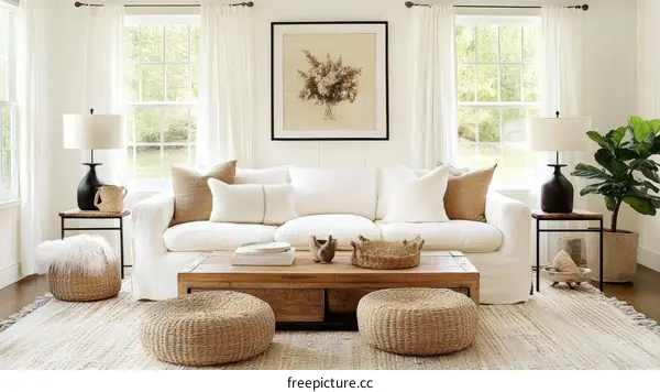 Modern Farmhouse Living Room Interior Design