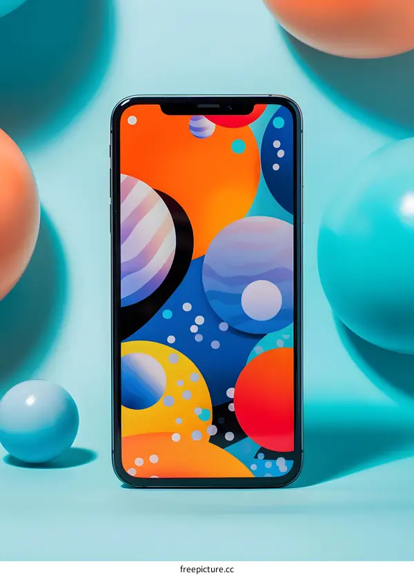 Colorful Abstract Phone Background