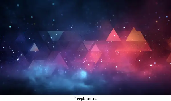 Abstract Geometric Space Background Design