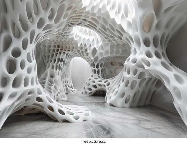 Organic Futuristic Architecture Interior Design