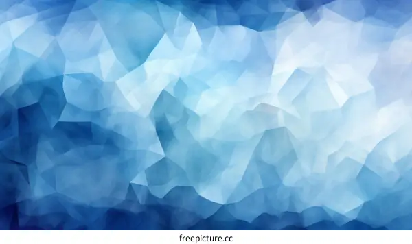 Blue abstract background with polygonal shapes
