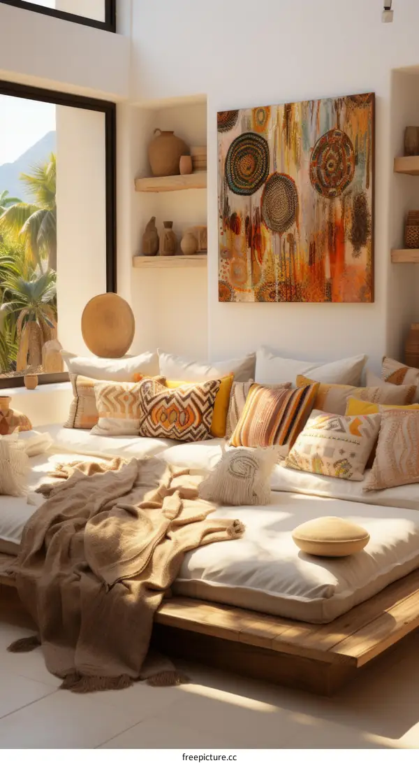 Spacious Living Room with Sectional Sofa and Cozy Decor