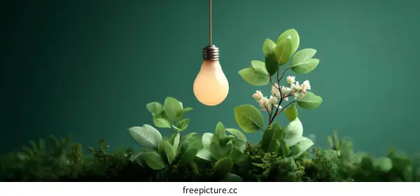 Illuminating Growth Nature Scene