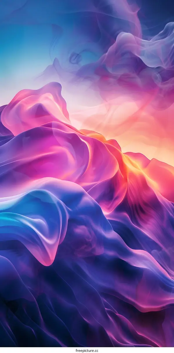 Abstract Colorful Wavy Background