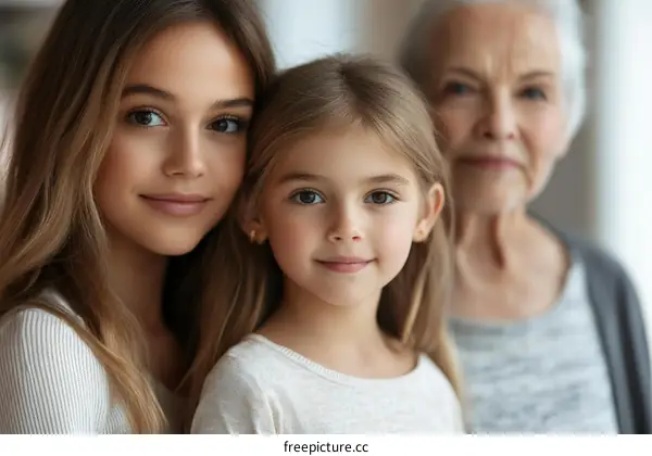 Three Generations of Family Portrait