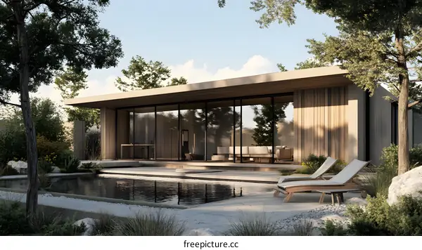 Modern Minimalist Home Design With Pool