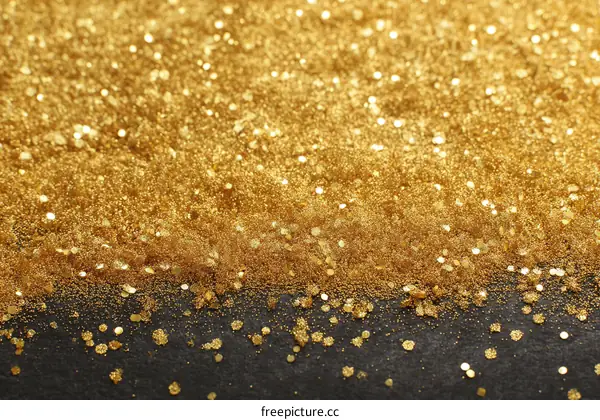 Golden Glitter Background Texture