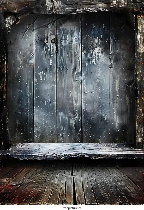 Old Wooden Background with Rustic Texture