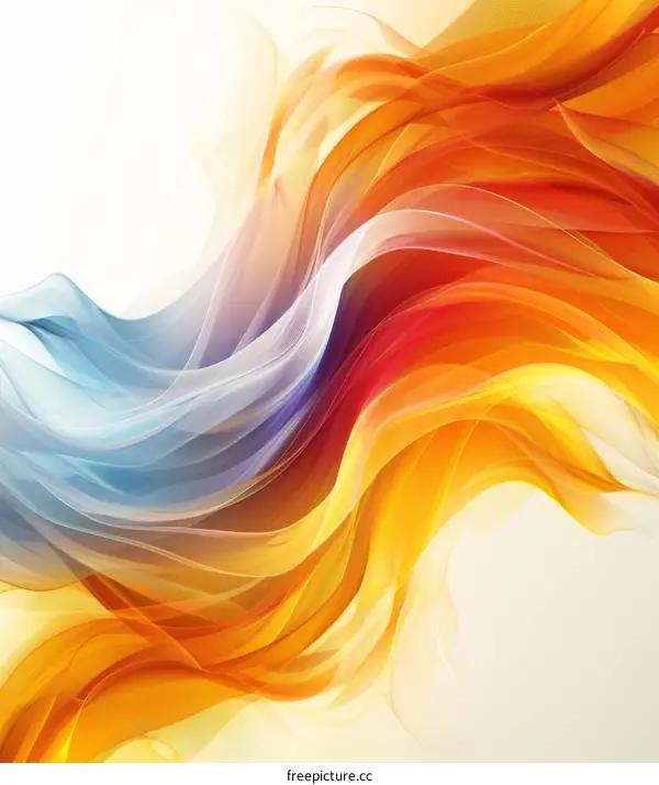 Colorful abstract background with flowing shapes