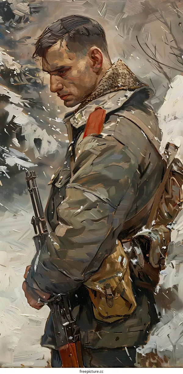 Portrait of a Young Soldier