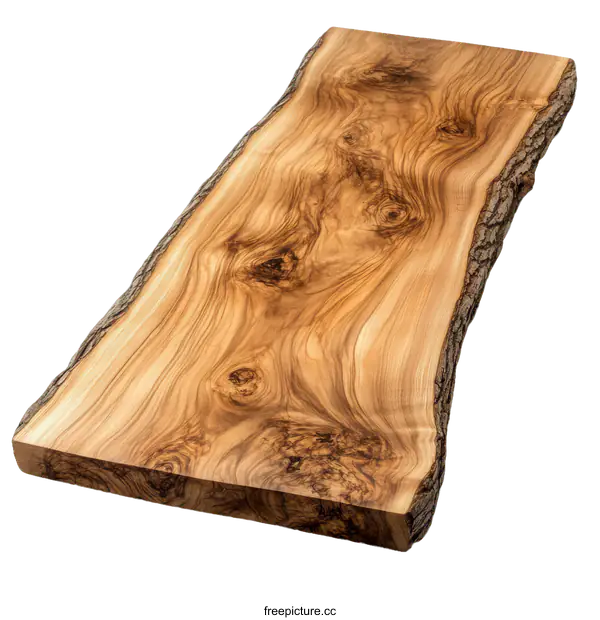 [Transparent Background PNG]Natural Olive Wood Slab for Kitchen