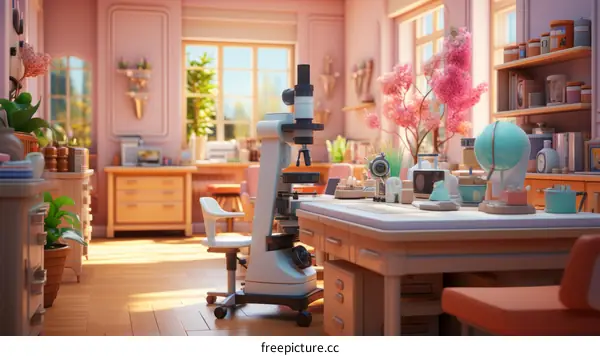 Cozy Laboratory with a Scenic View