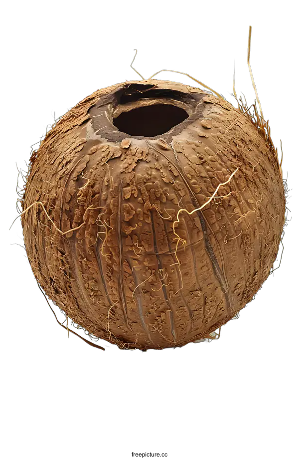 [Transparent Background PNG]A coconut on a white background