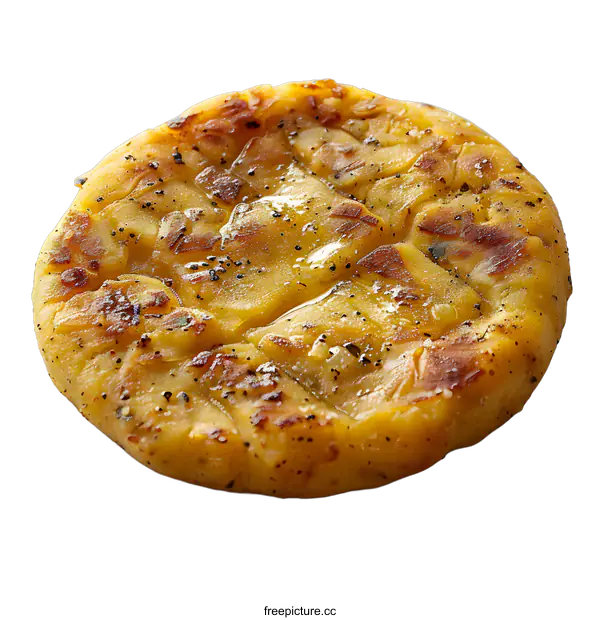 [Transparent Background PNG]Crispy Fried Potato Pancake on White Background