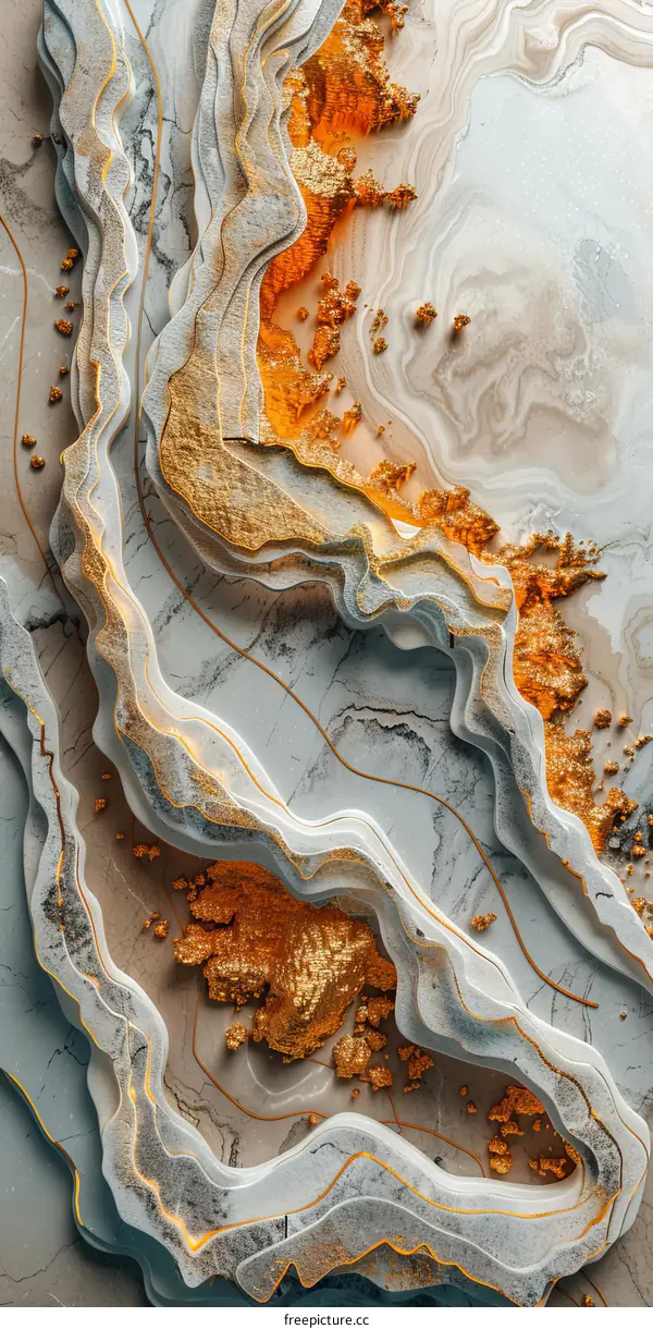 Gold Marble Texture Background