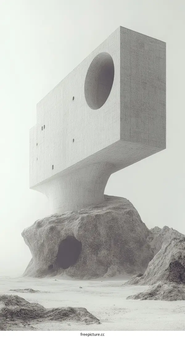 Abstract Architecture on a Desert Landscape